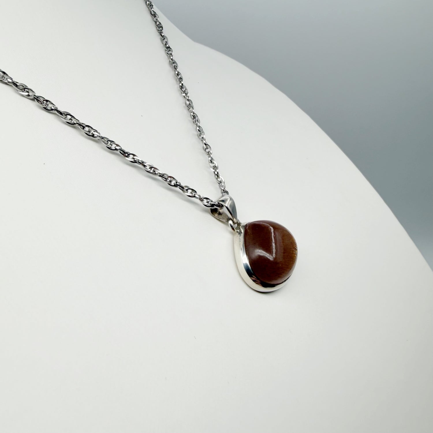 Ciondolo Pietra del Sole Dorata - Argento 925