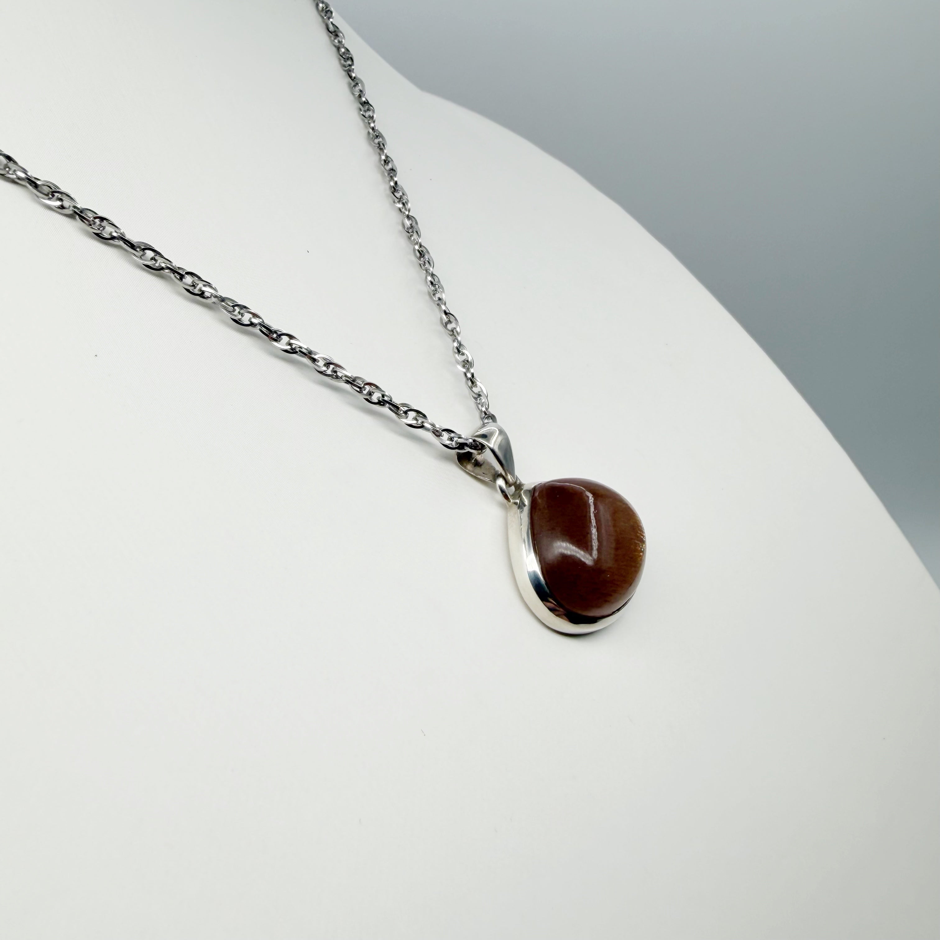 Ciondolo Pietra del Sole Dorata - Argento 925