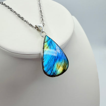 Ciondolo Labradorite Argento 925 - A Goccia
