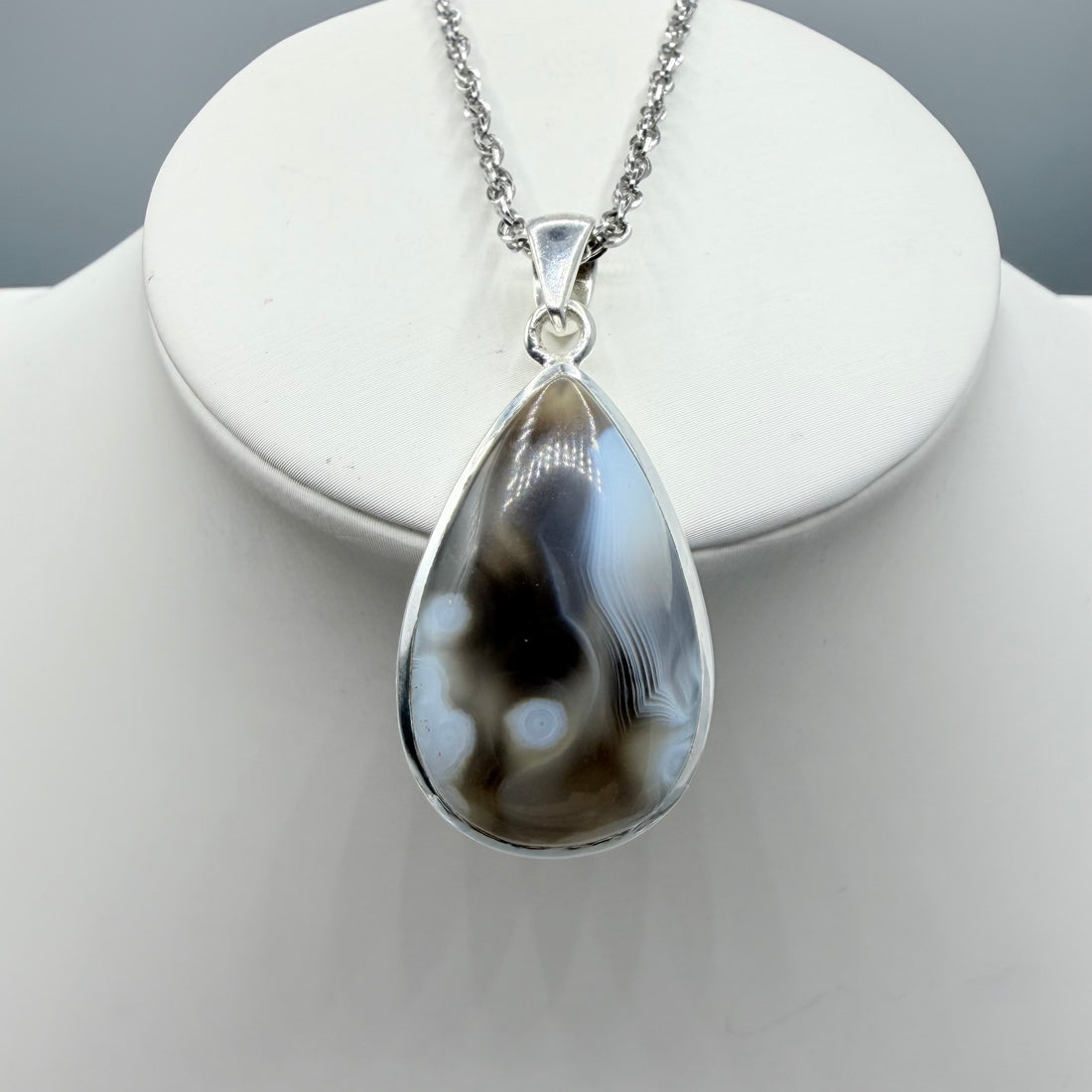 Ciondolo Occhio di Shiva Argento 925 - a Goccia