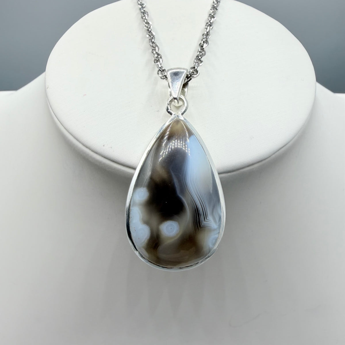 Ciondolo Occhio di Shiva Argento 925 - a Goccia