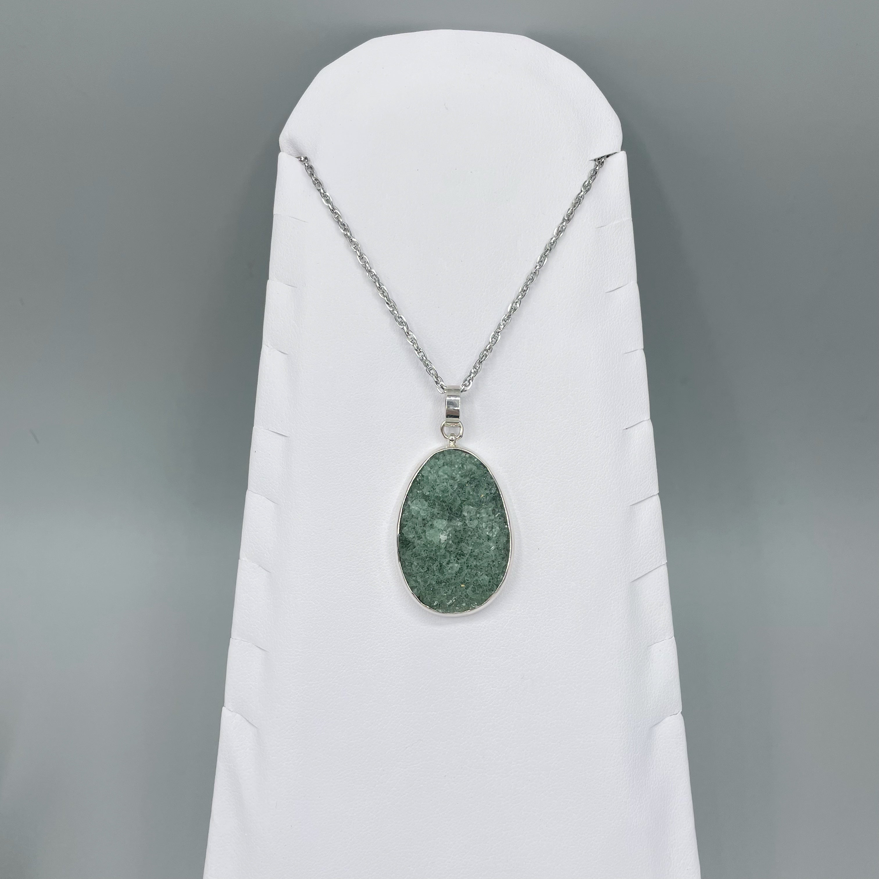 Ciondolo Drusa di Fluorite - Argento 925