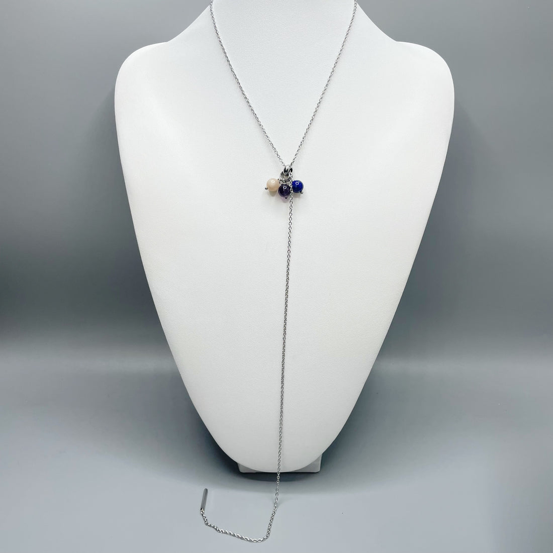 Collana Harmony Charm - Ametista, Pietra di Luna, Lapislazzuli