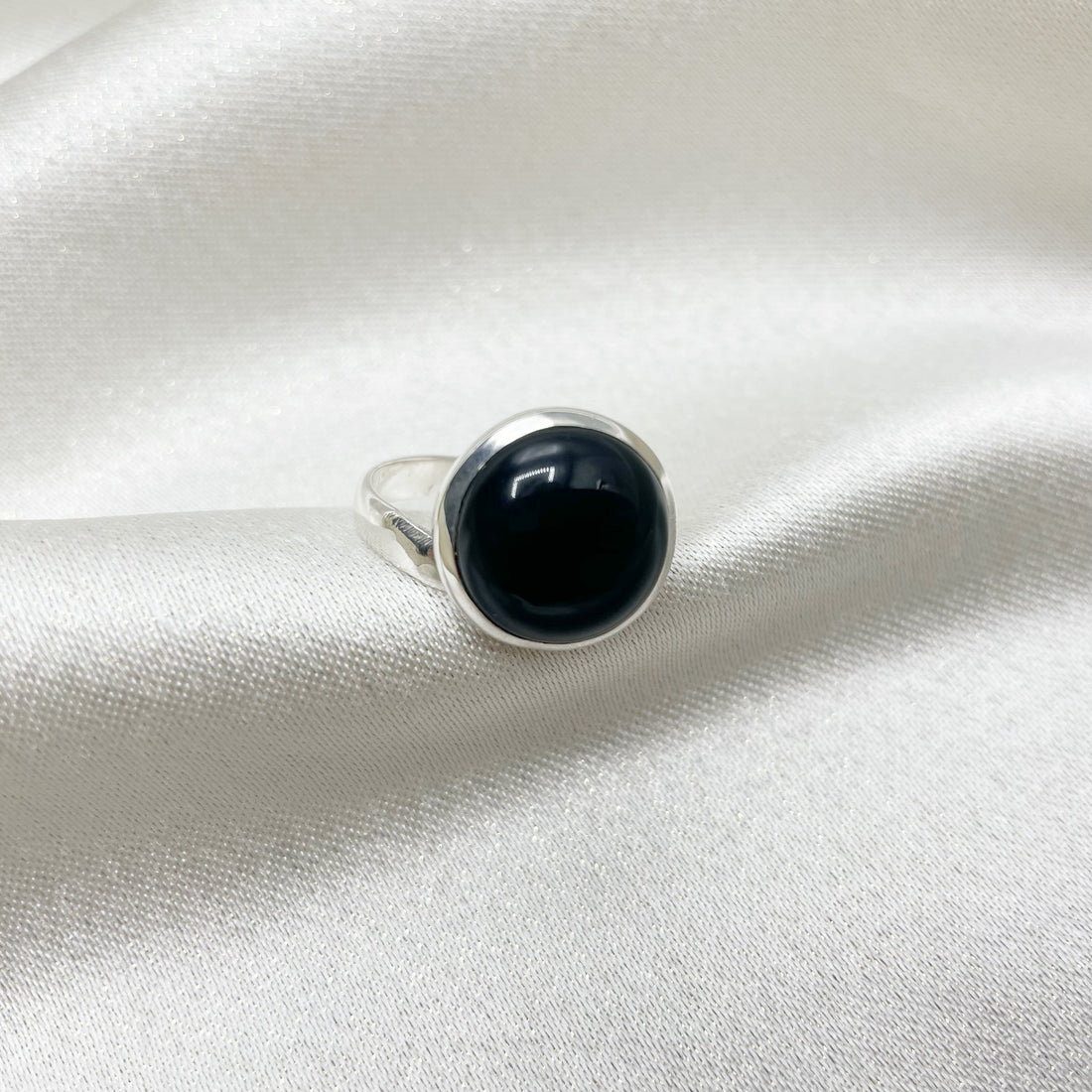 Anello Onice nero e Argento 925