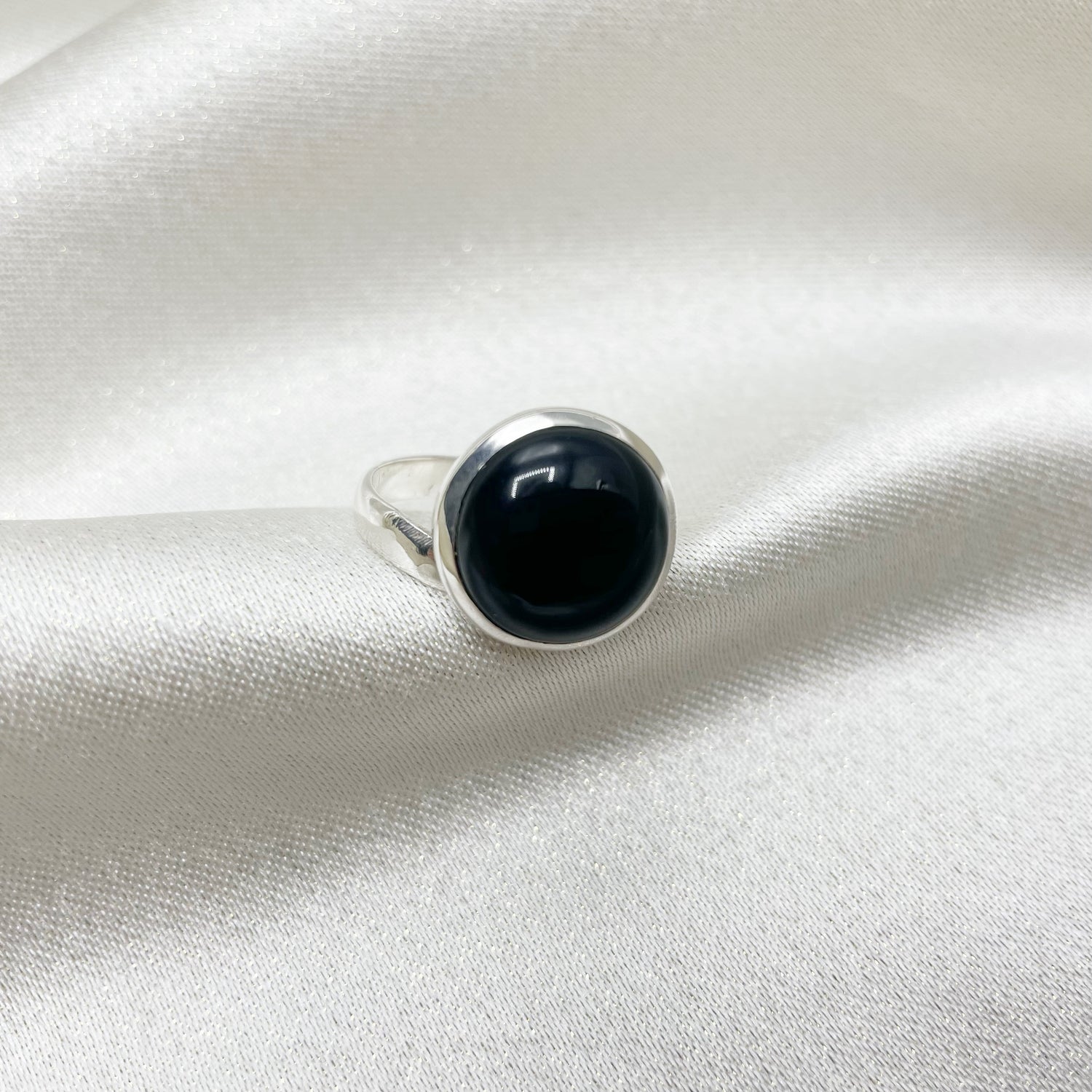 Anello Onice nero e Argento 925
