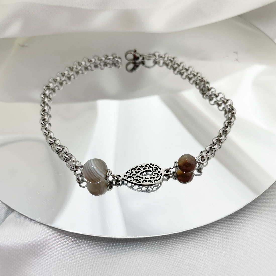 Bracciale Occhio di Shiva - Agata Botswana - LIMITED EDITION