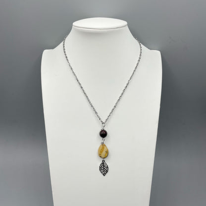 Collana del Successo - Granato e Pietra Paesina