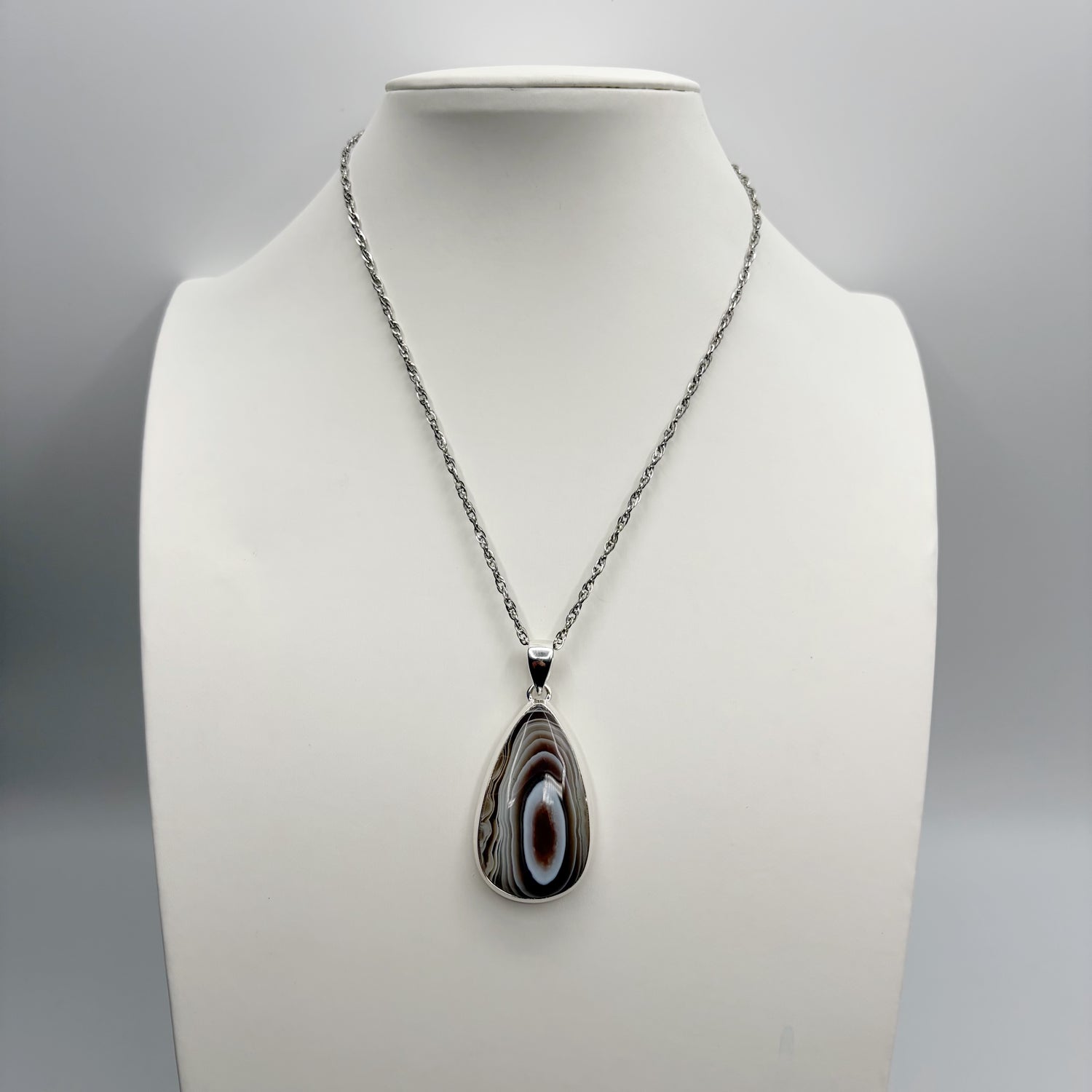 Ciondolo Occhio di Shiva Argento 925 - A Goccia grande