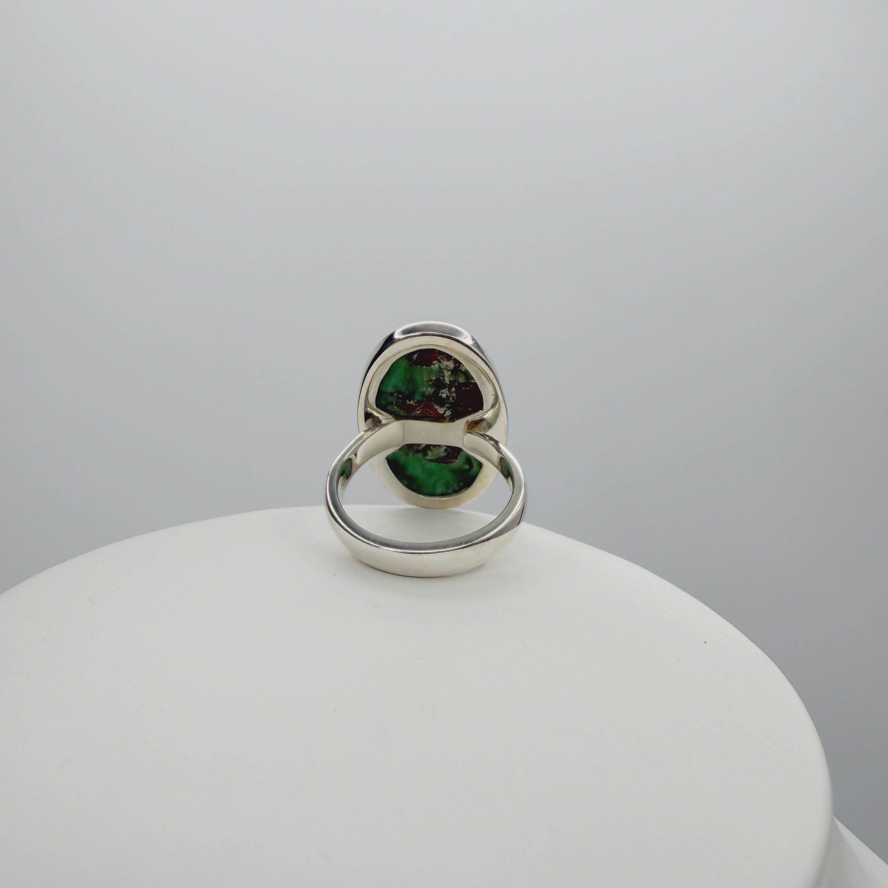 Anello Variscite e Argento 925 - Ovale