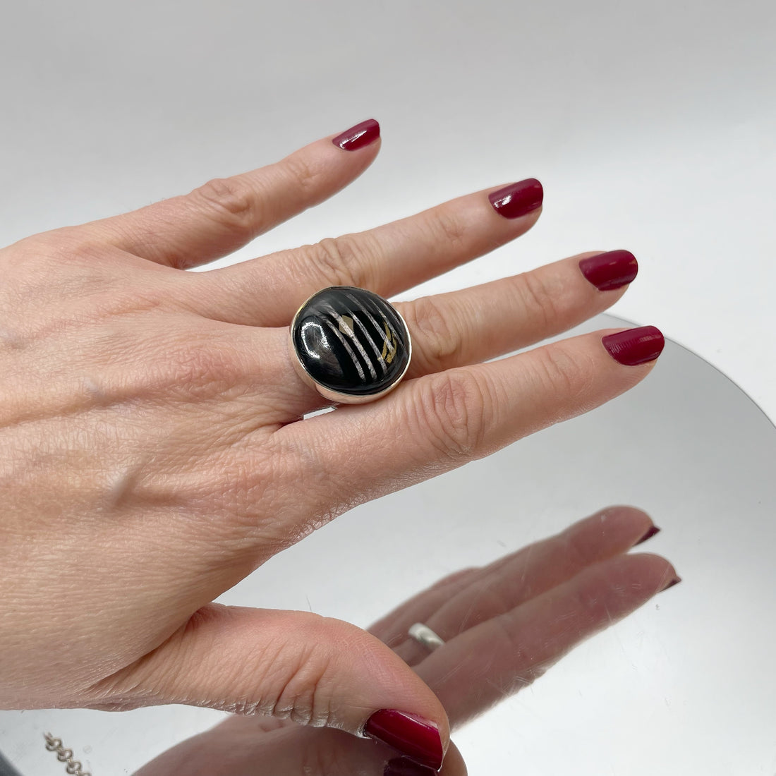 Anello Iperstene Tondo - Argento 925