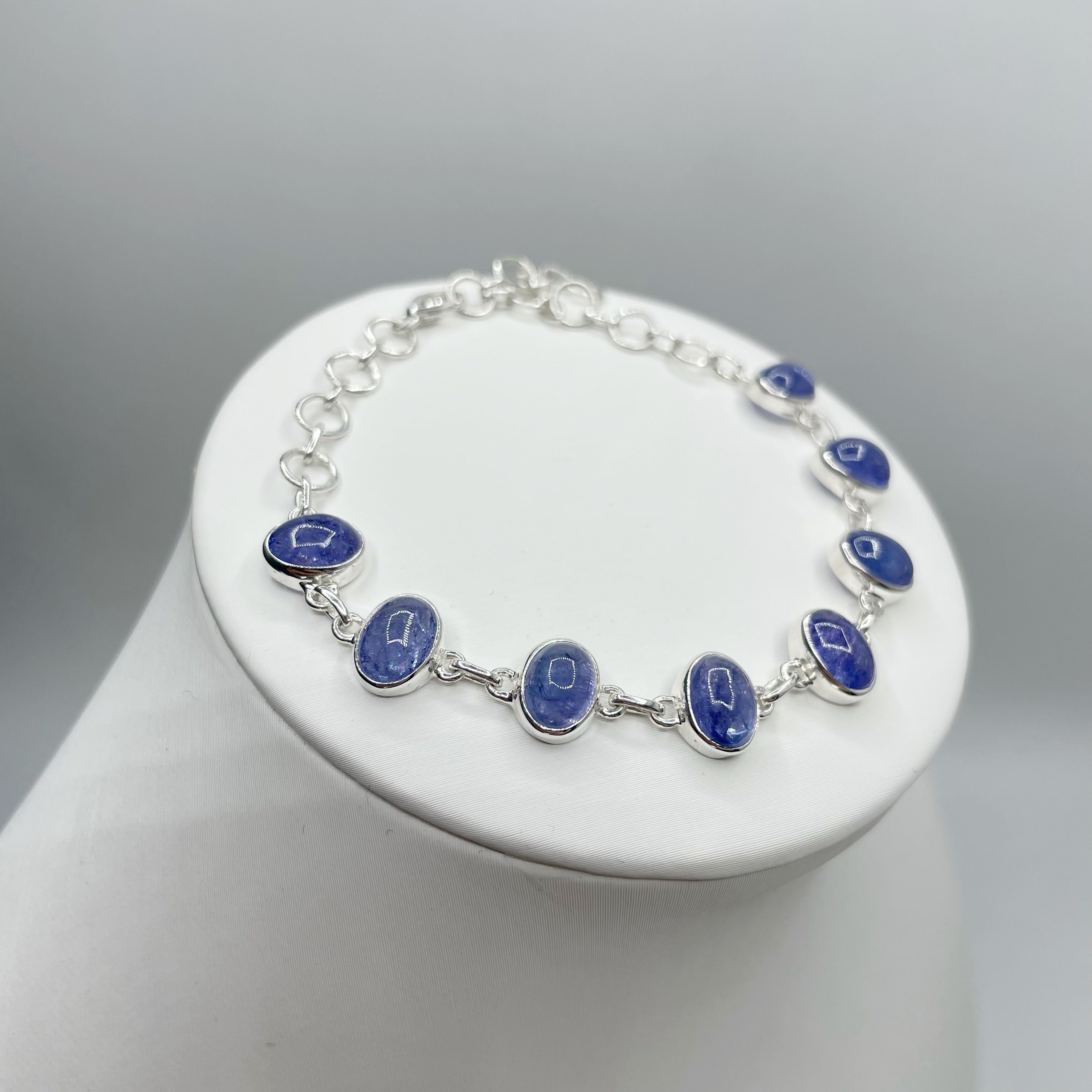 Bracciale Tanzanite e Argento 925 - Ovale