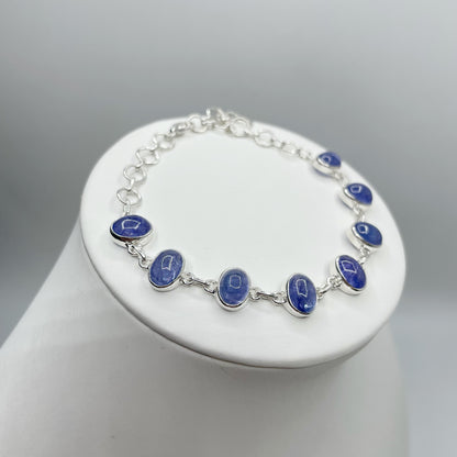 Bracciale Tanzanite e Argento 925 - Ovale