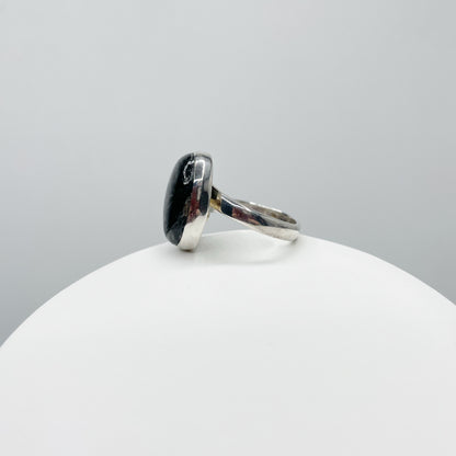 Anello Serafinite nera - Argento 925