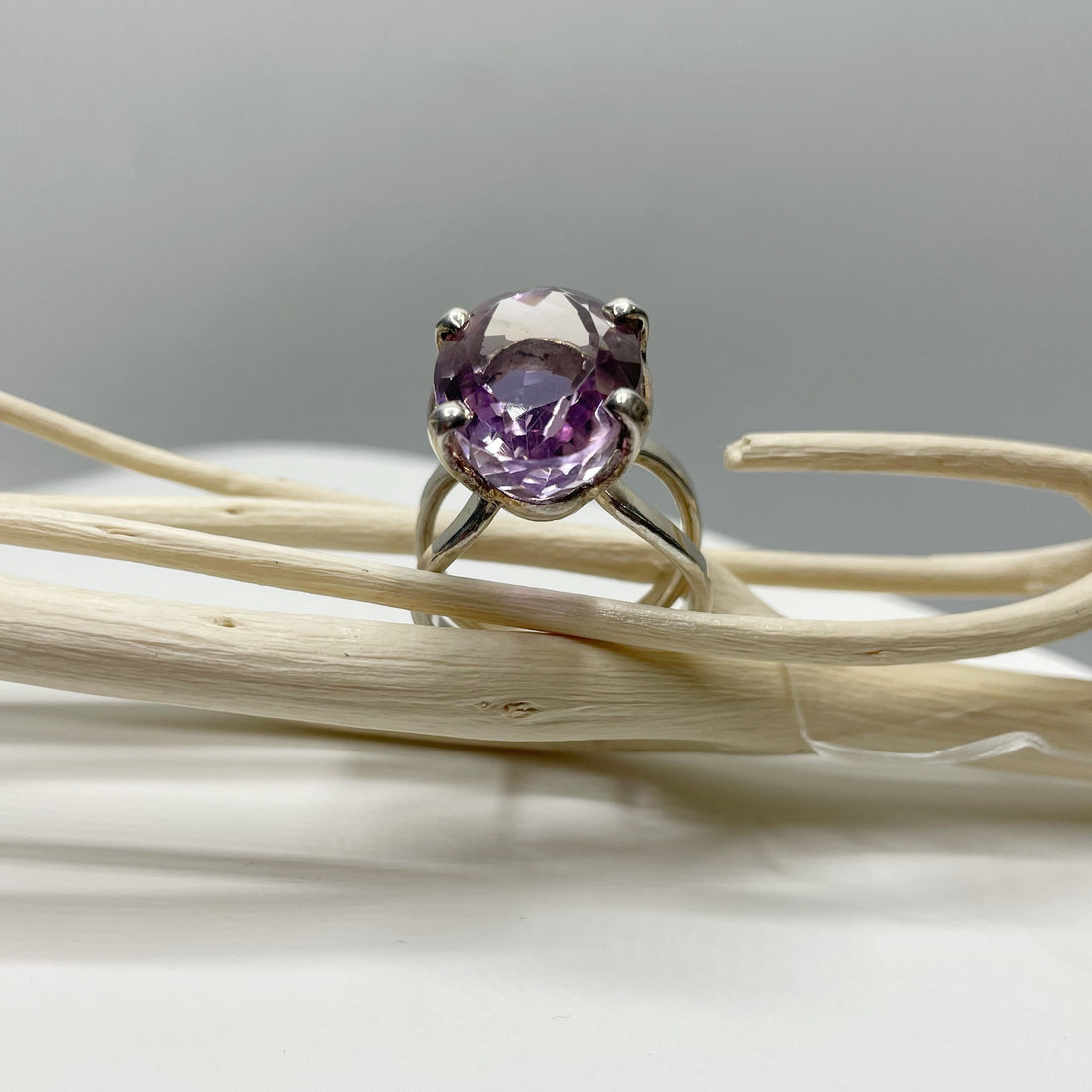 Anello Ametrino e Argento 925