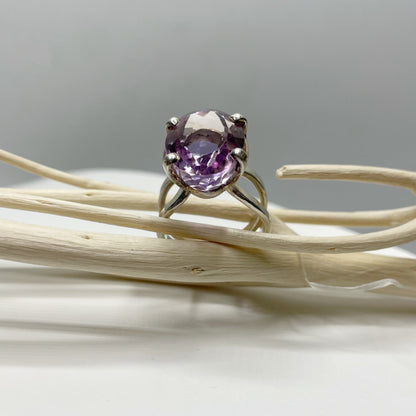 Anello Ametrino e Argento 925