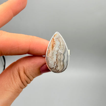 Anello Occhio di Shiva - Argento 925 - a goccia