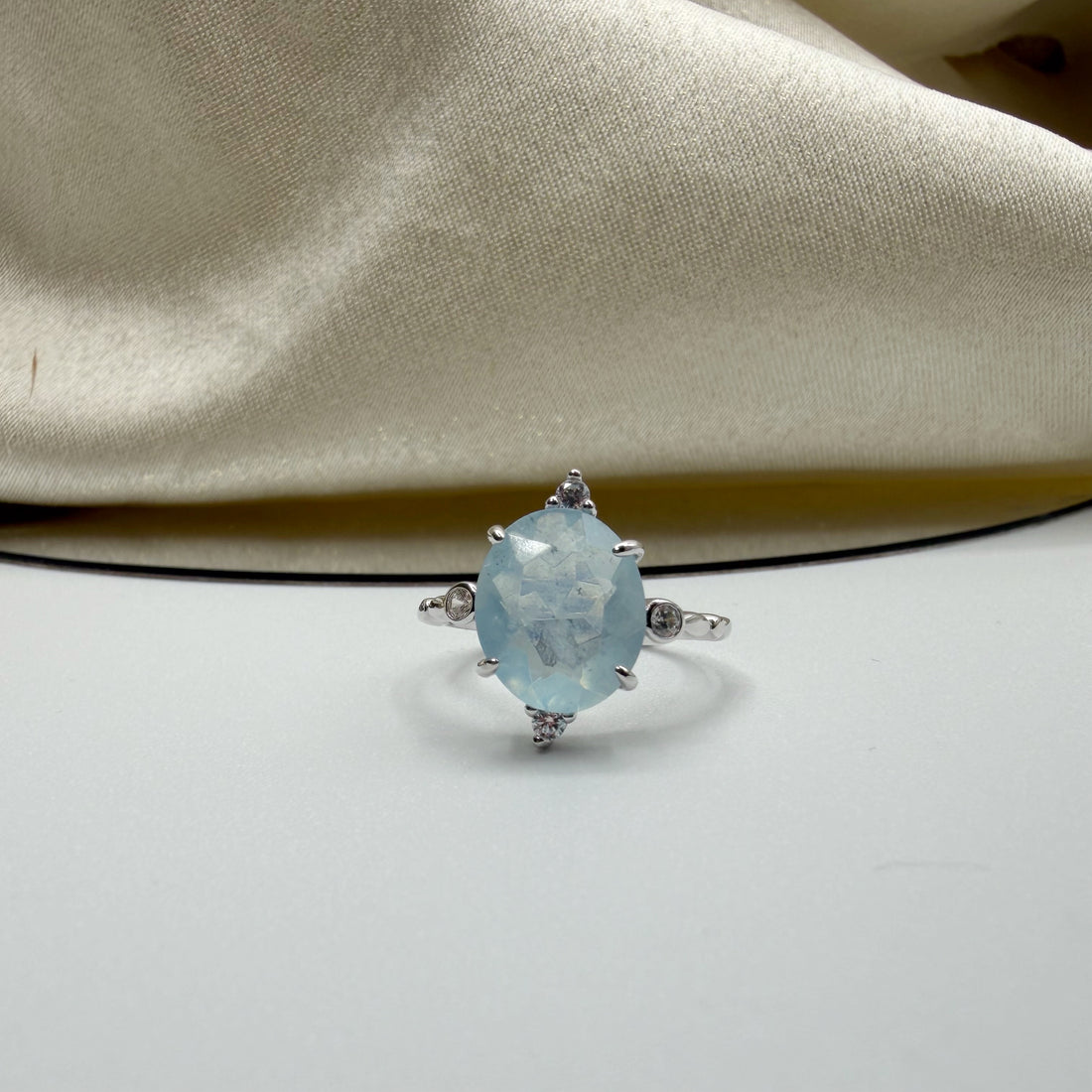 Anello Princess Acquamarina e Argento 925
