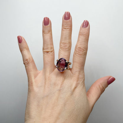 Anello Ametrino e Argento 925