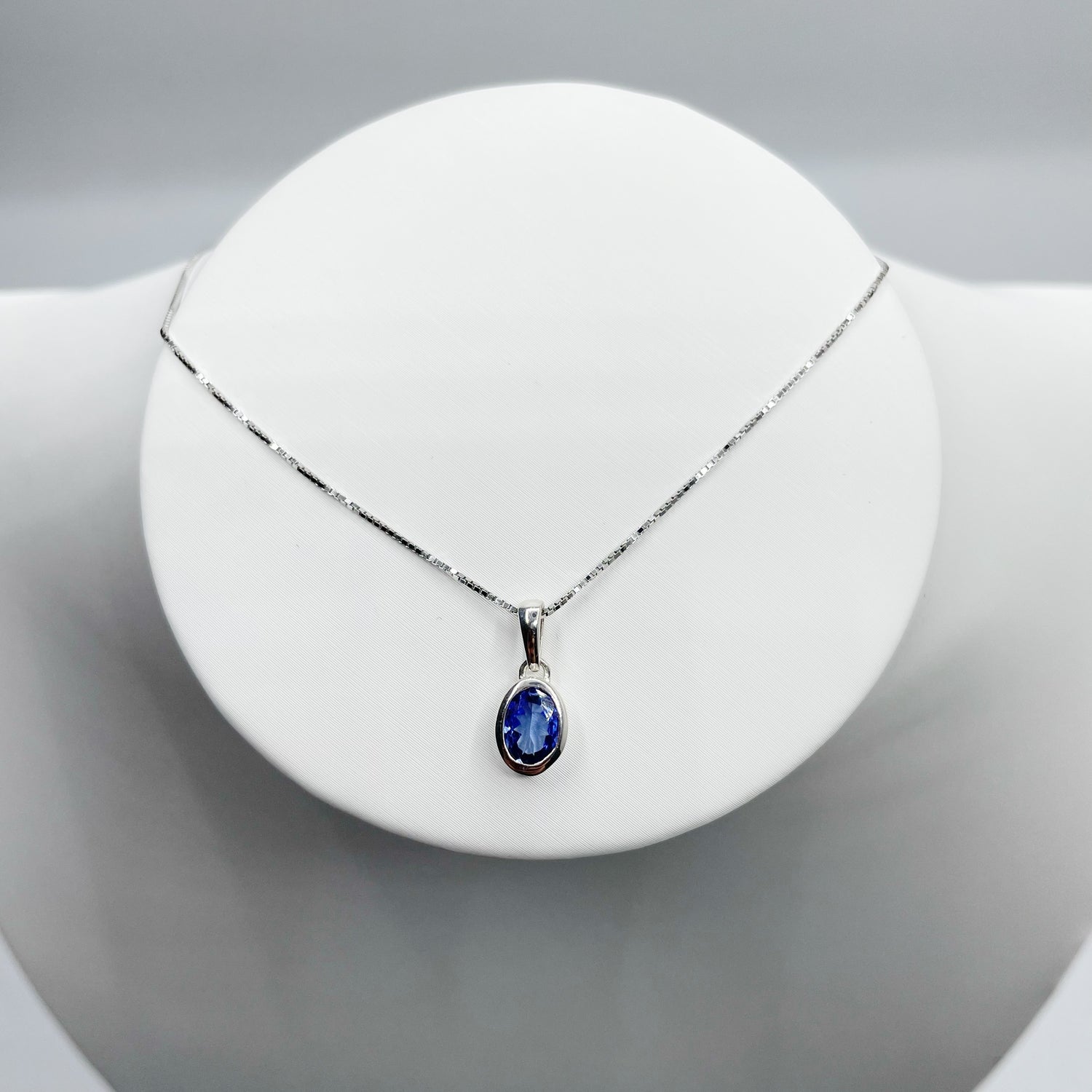 Ciondolo Tanzanite Ovale - Argento 925