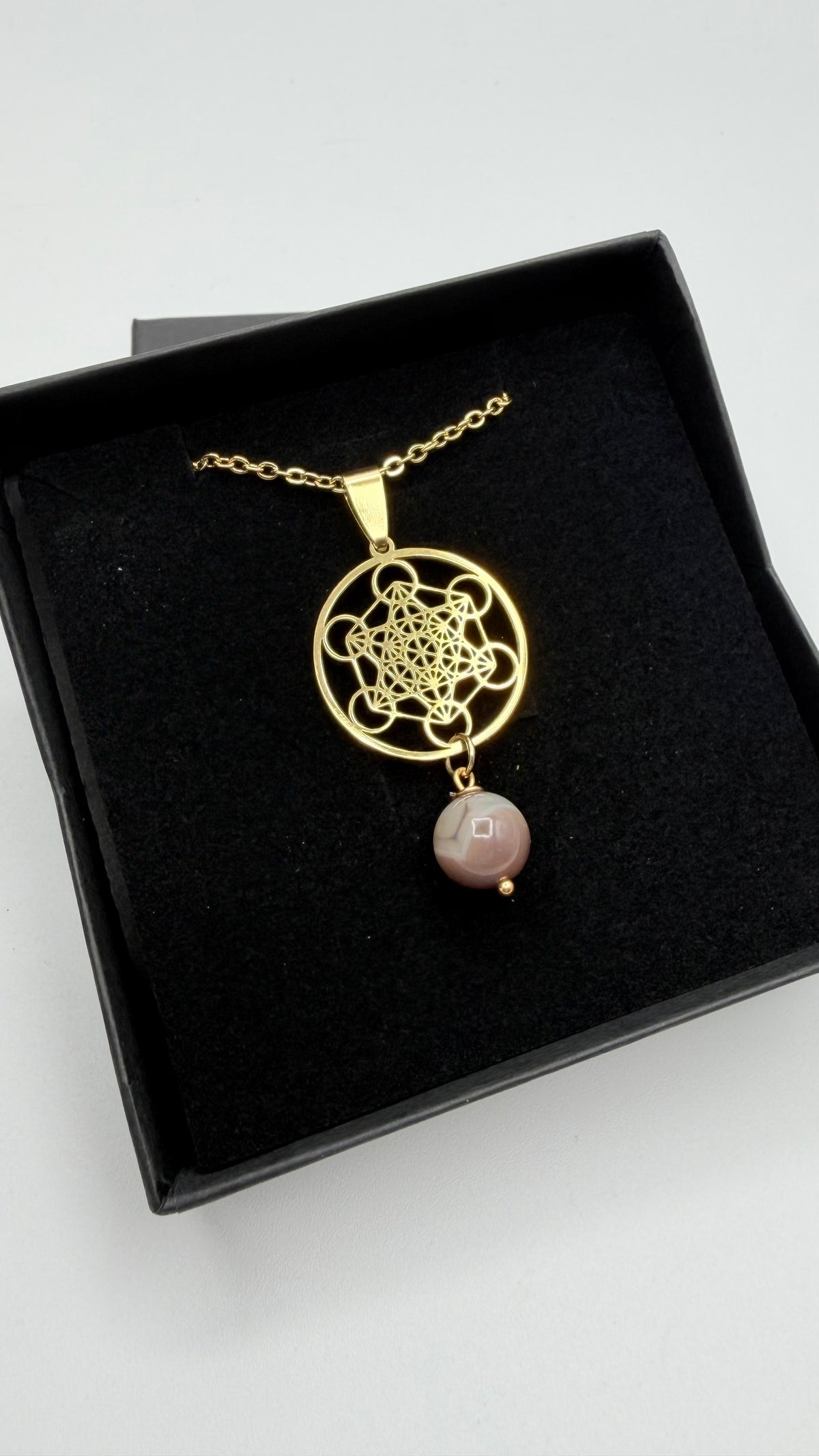 Collana Occhio di Shiva e Cubo di Metatron - GOLD