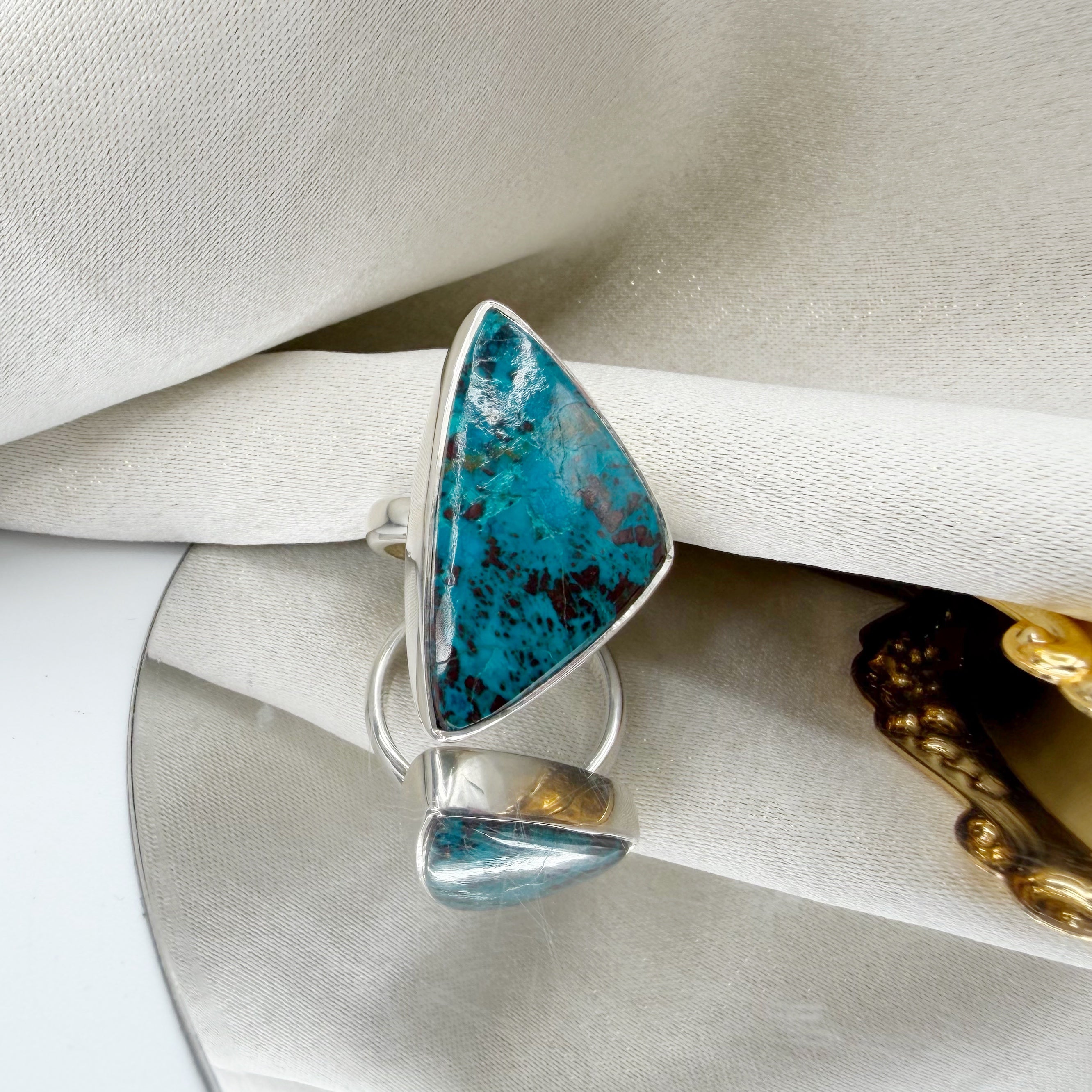 Anello Shattuckite e Argento 925
