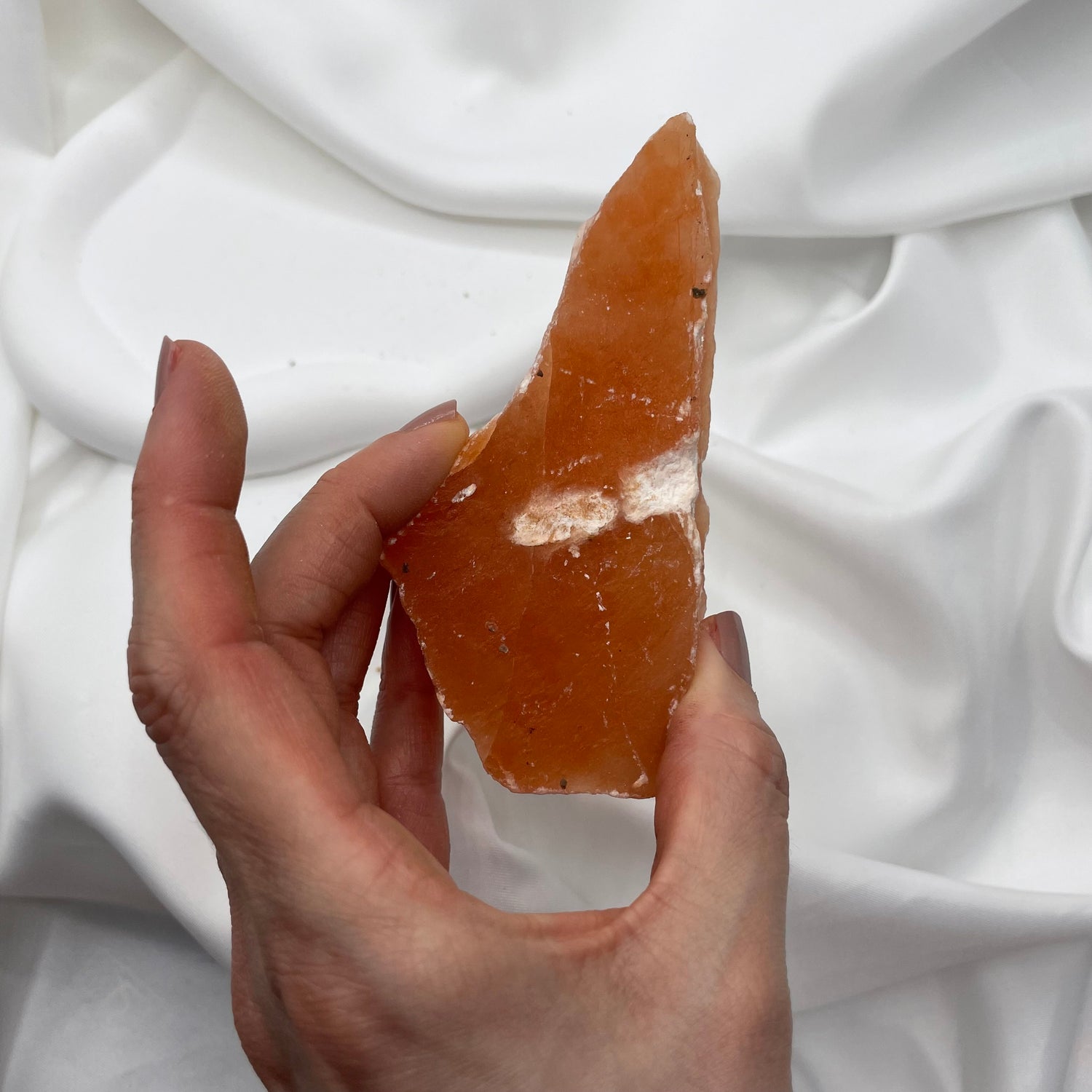 Selenite Arancione grezza