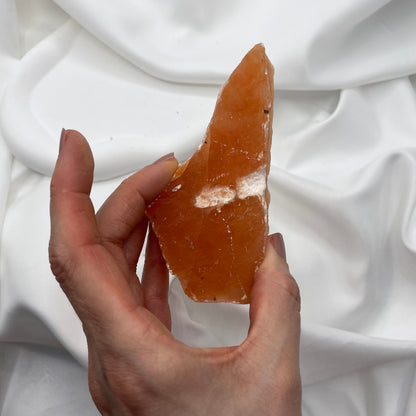 Selenite Arancione grezza