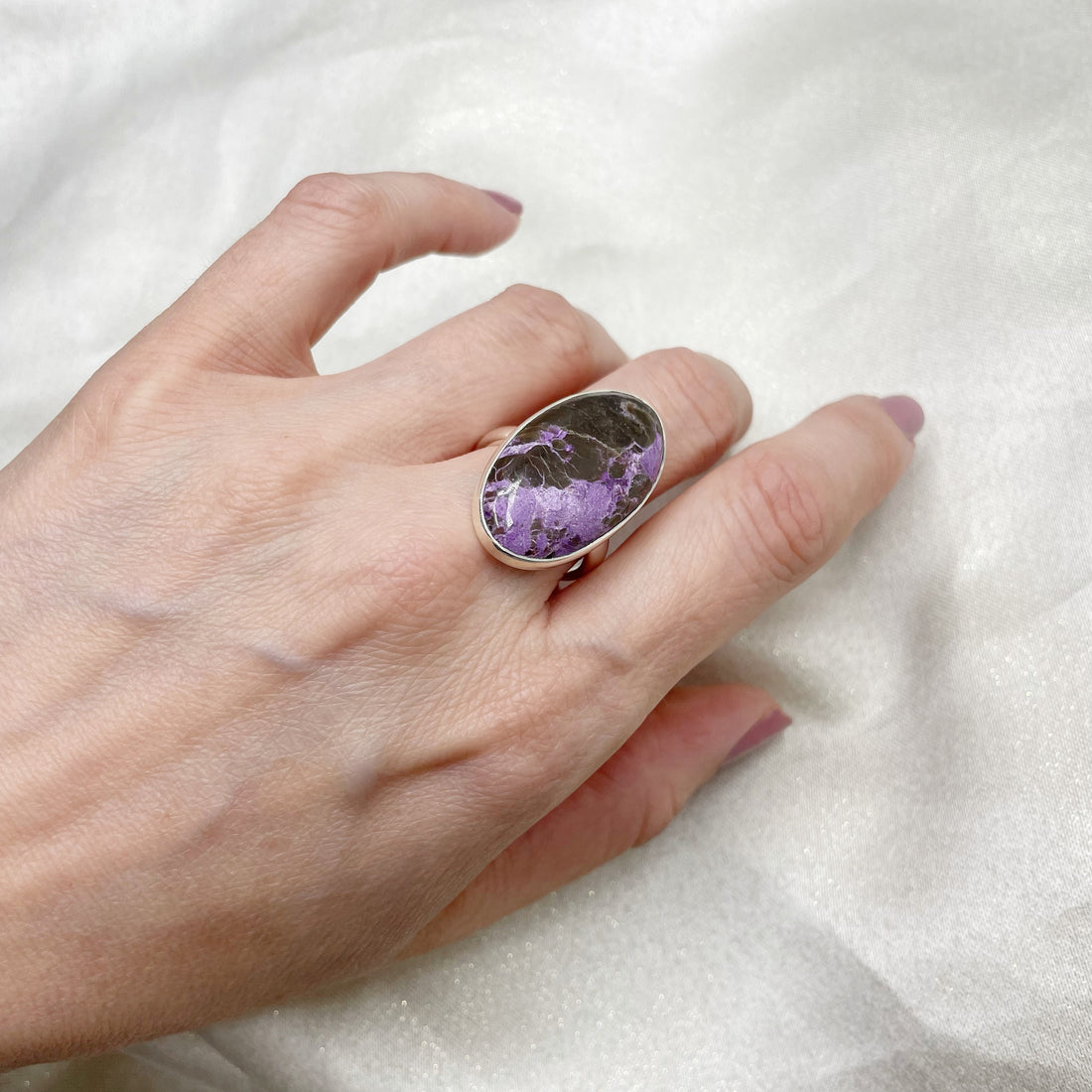 Anello Purpurite e Argento 925