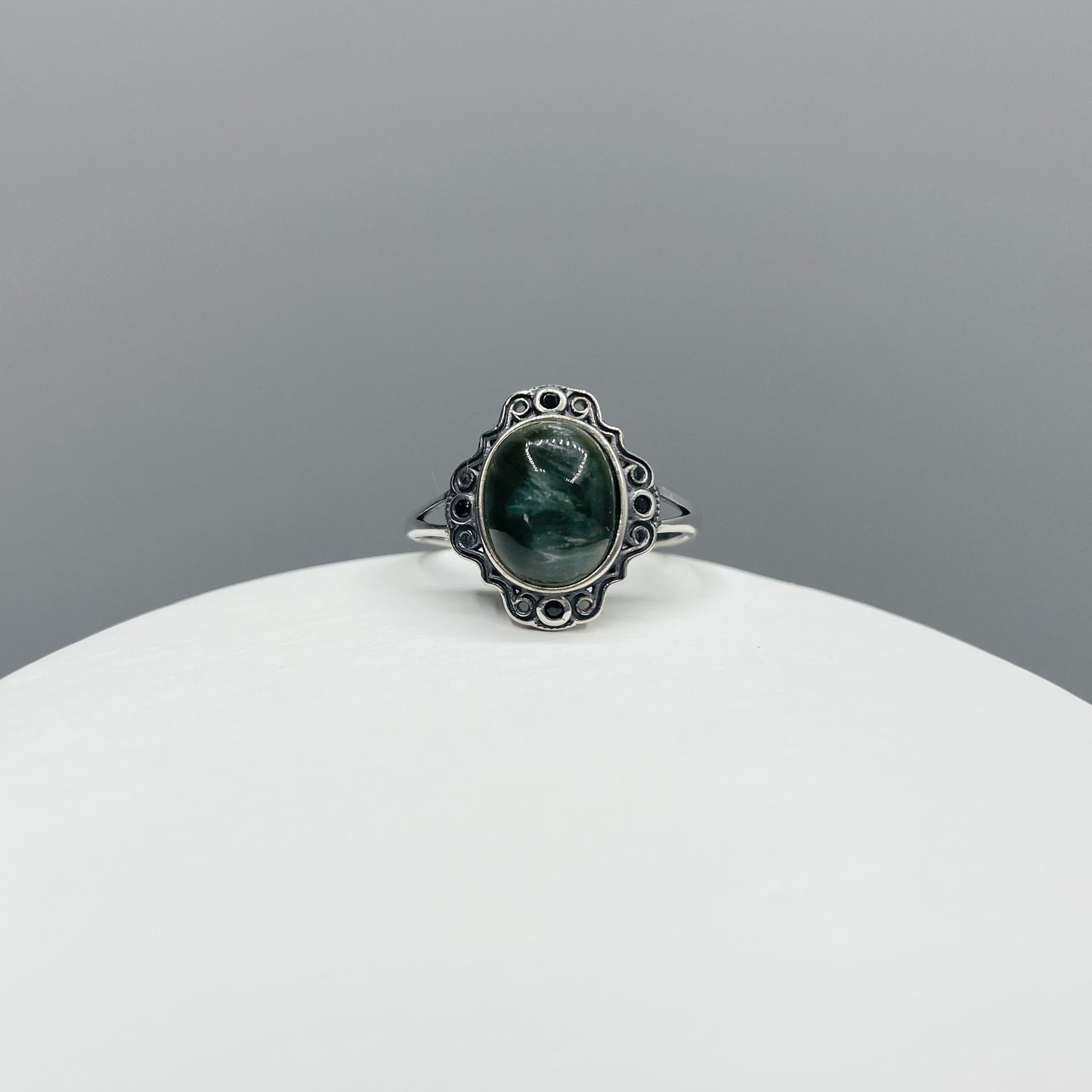 Anello Serafinite e Argento 925