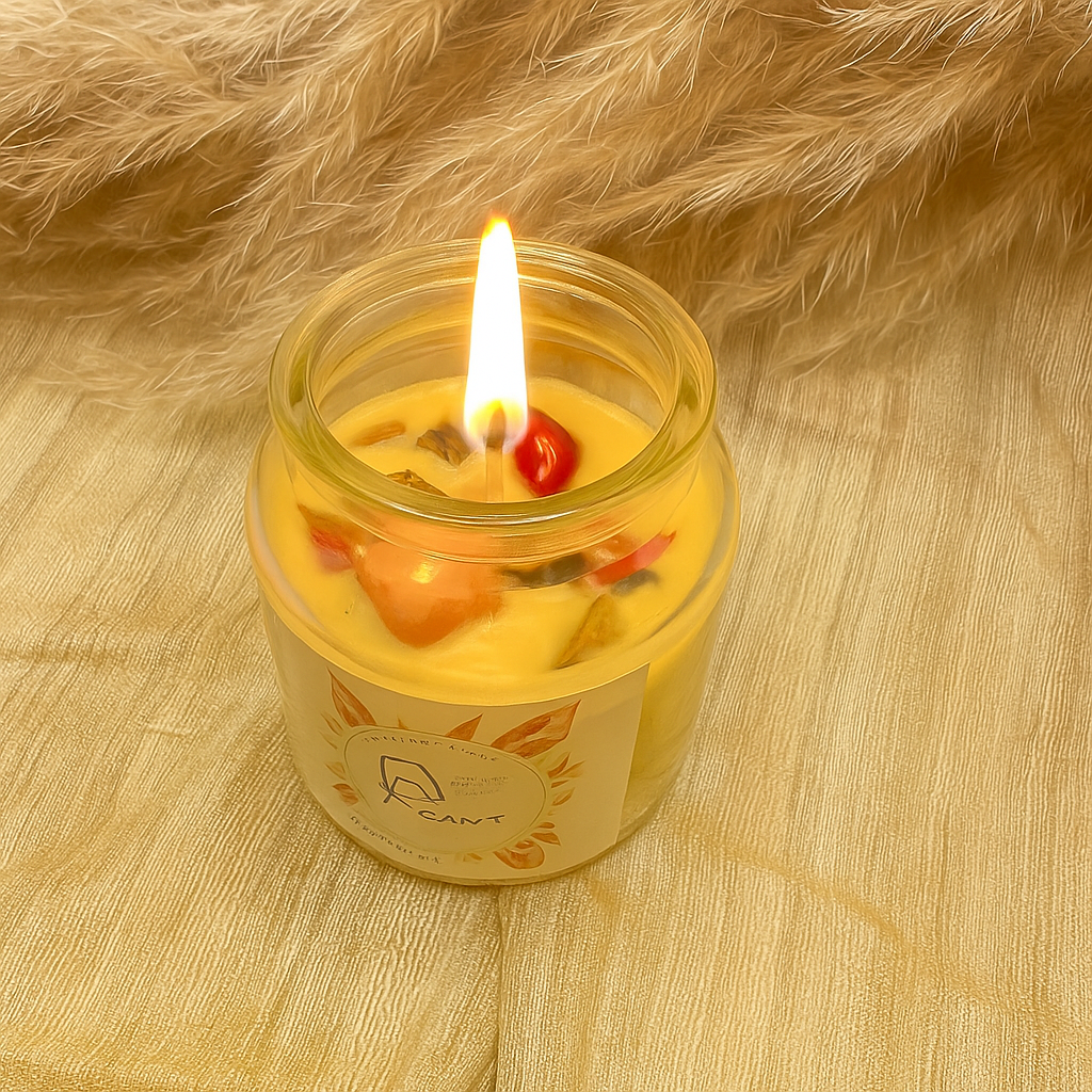Candela con Cristalli GOOD KARMA - piccola