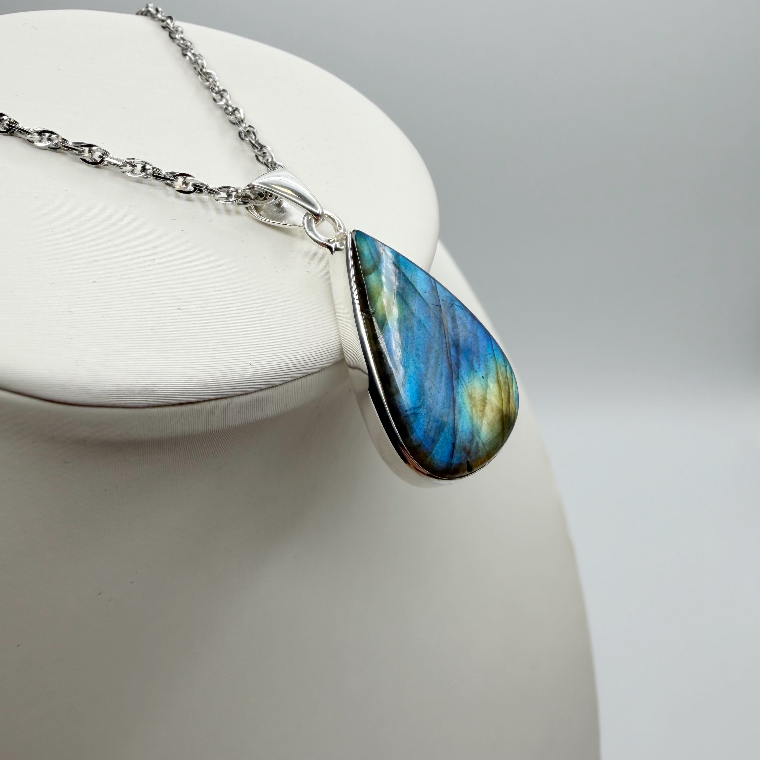 Ciondolo Labradorite Argento 925 - A Goccia