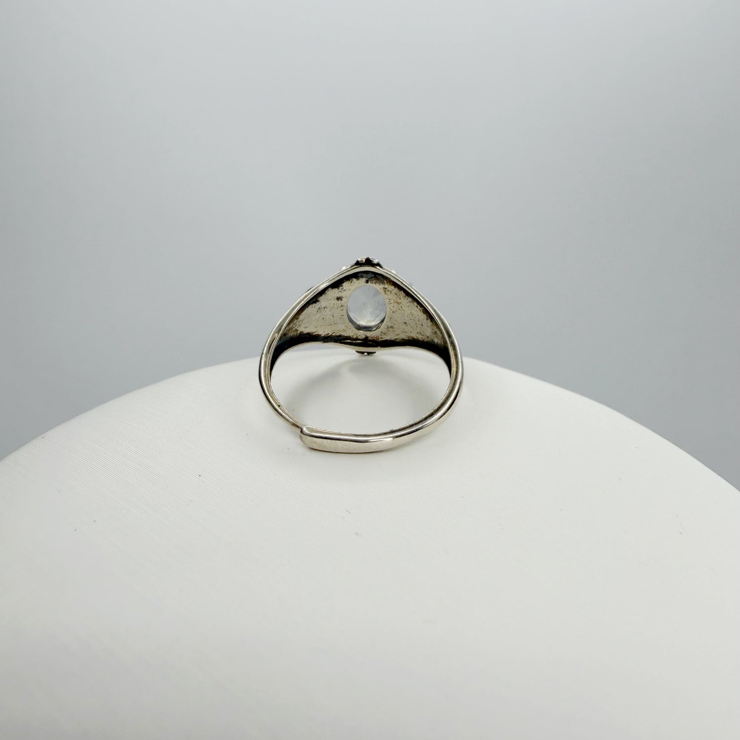 Anello Labradorite Bianca - Argento 925