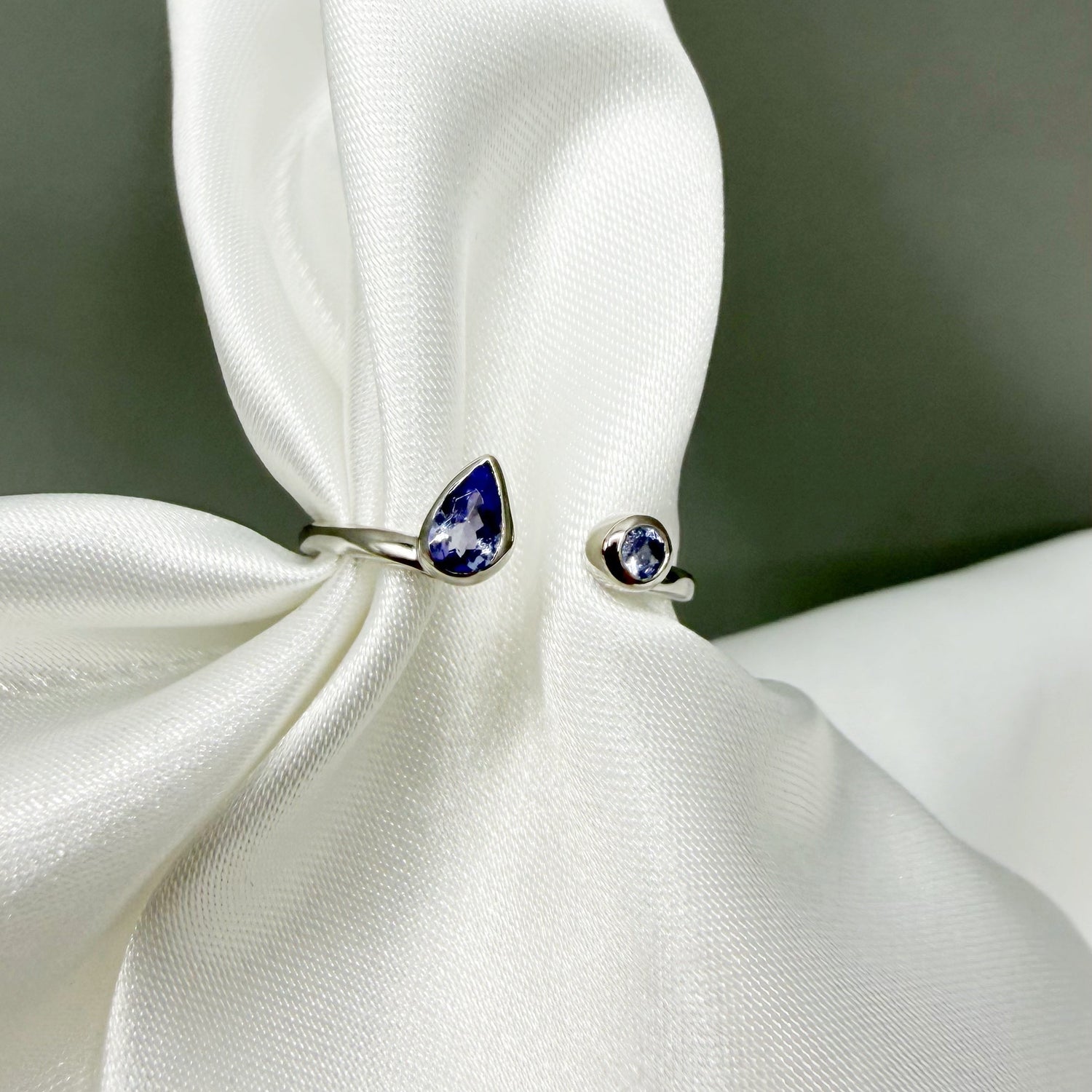 Anello Double Tanzanite - Argento 925