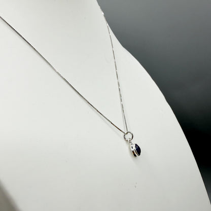 Ciondolo Punto Luce Tanzanite Argento 925 - Ovale