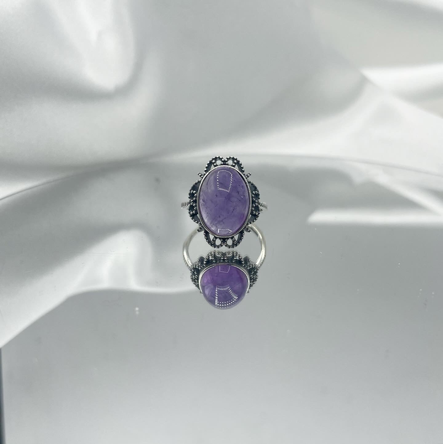 Anello Nirvana - Ametista e Argento 925