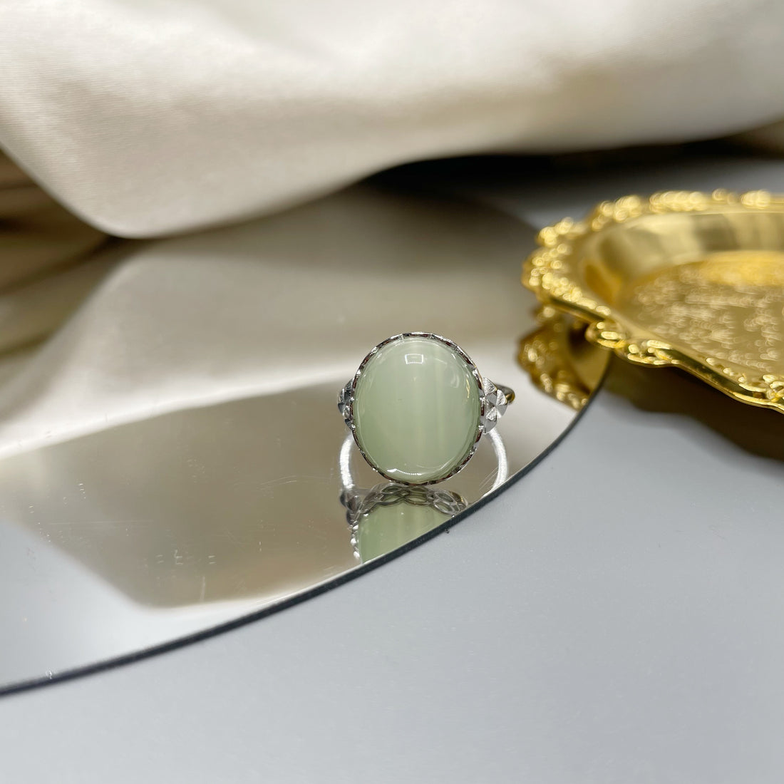 Anello Giada Chiara e Argento 925