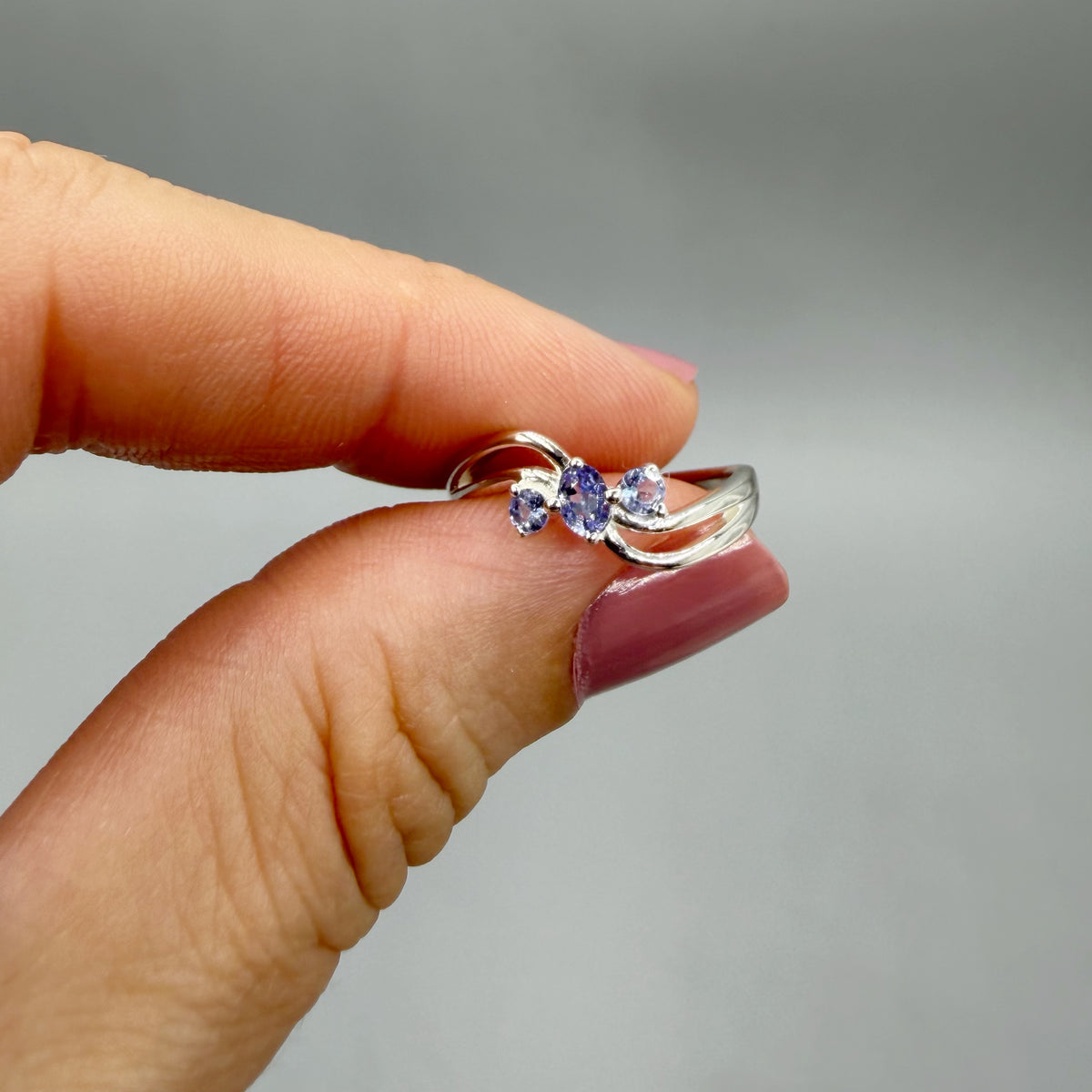 Anello Tanzanite Trilogy | Argento 925 - NON REGOLABILE