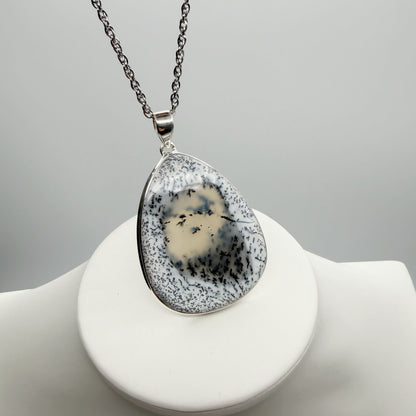 Ciondolo Opale Dendritico e Argento 925