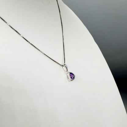 Collana Punto Luce Ametista - Argento 925