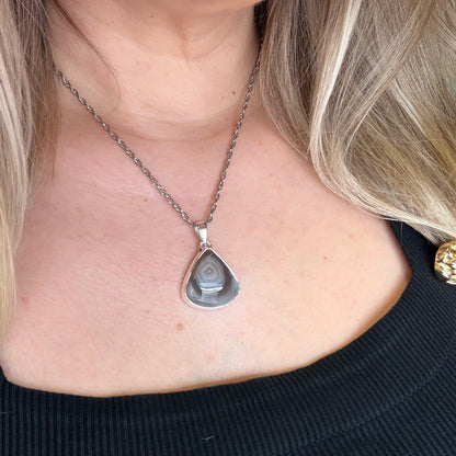 Ciondolo Occhio di Shiva Argento 925 - A Goccia piccola