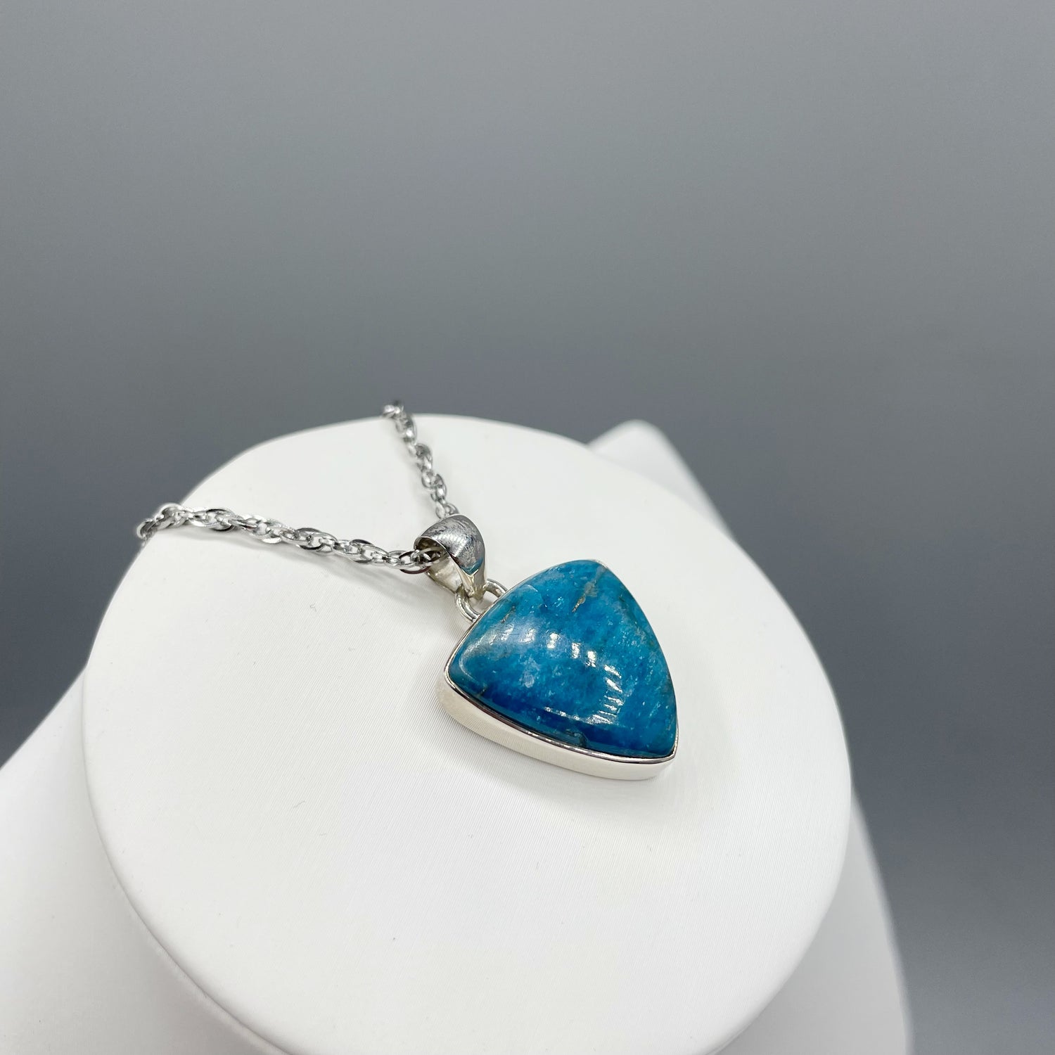 Ciondolo Apatite Argento 925 - Triangolare