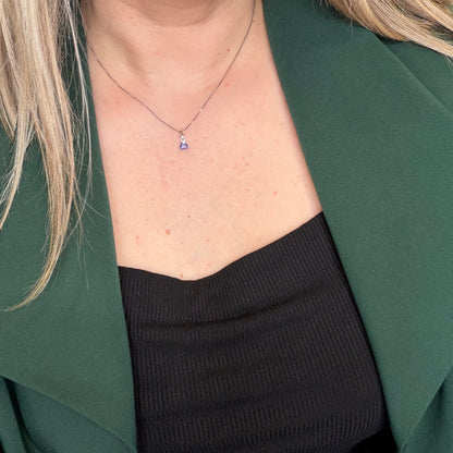 Ciondolo Punto Luce Tanzanite - Argento 925