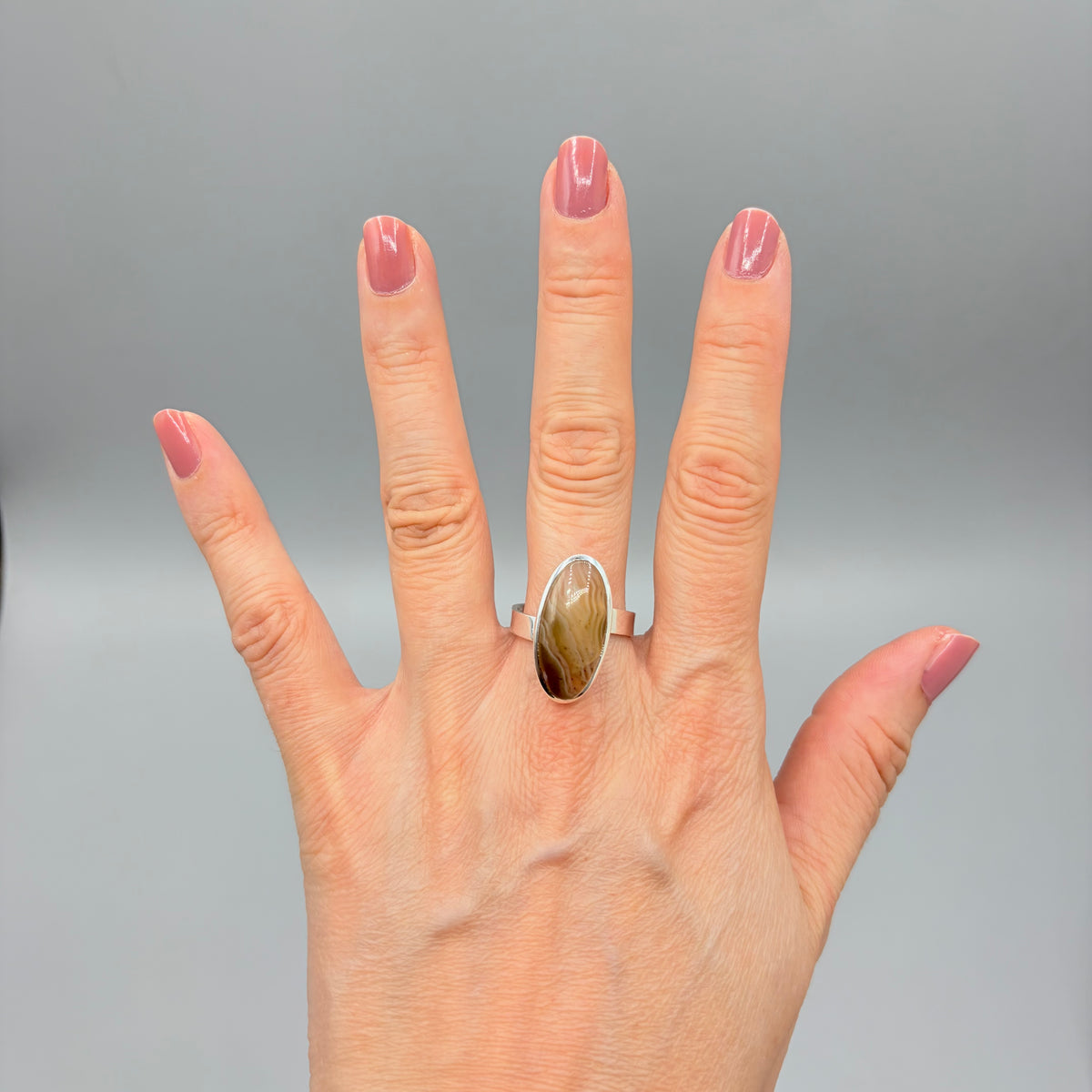 Anello Occhio di Shiva - Argento 925 - Ovale