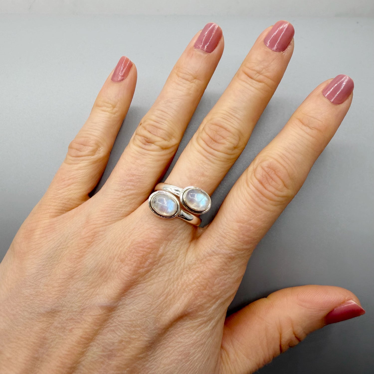 Anello Double Labradorite - Argento 925