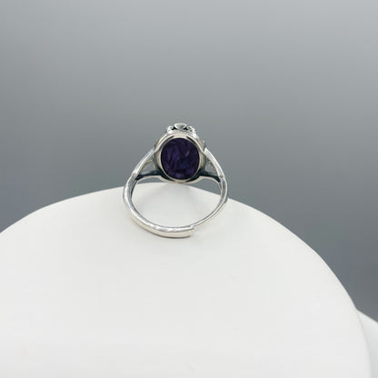 Anello Ciaroite Ovale e Argento 925