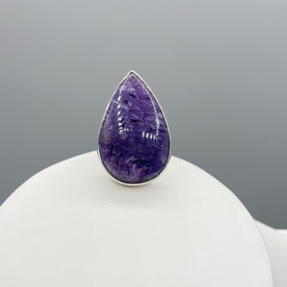 Anello Ciaroite e Argento 925 - A Goccia