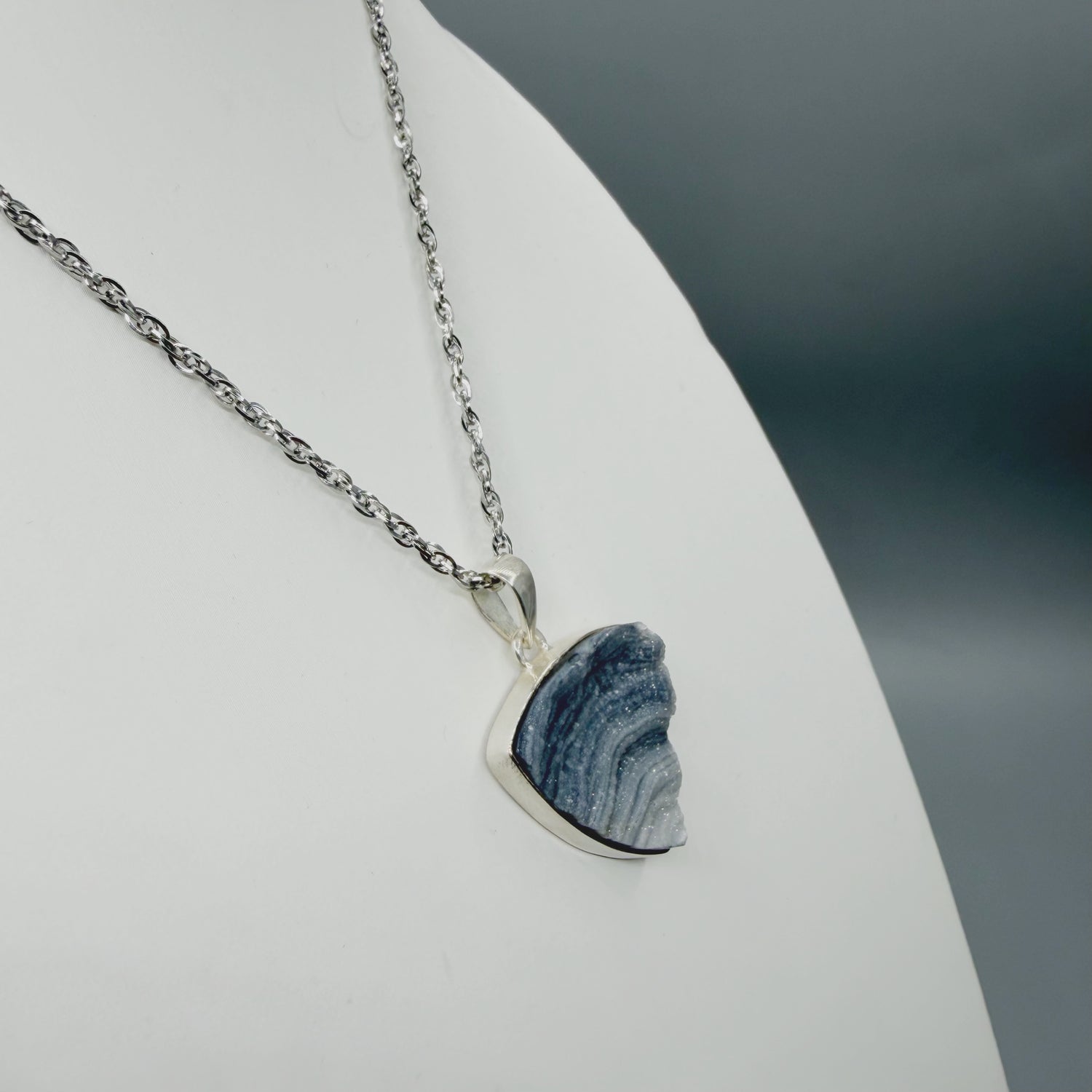 Ciondolo Desert Druzy Argento 925 - Triangolo