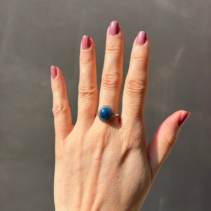 Anello Apatite Ovale - Argento 925