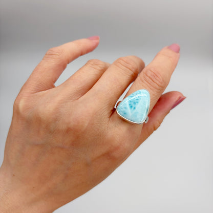 Anello Larimar Argento 925 - Triangolo