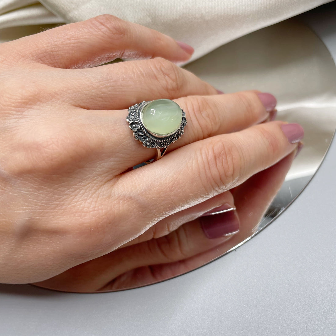 Anello Giada Chiara e Argento 925